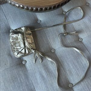 Mark. Gold Metallic Mini Crossbody Bag